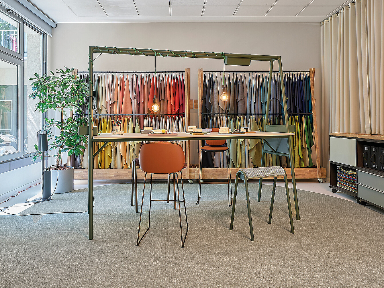 Espace d’atelier dédié aux matériaux