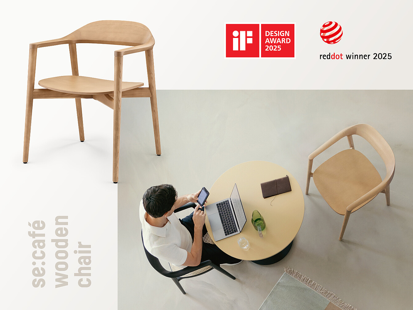 se:cafe wooden chair ha ganado varios premios