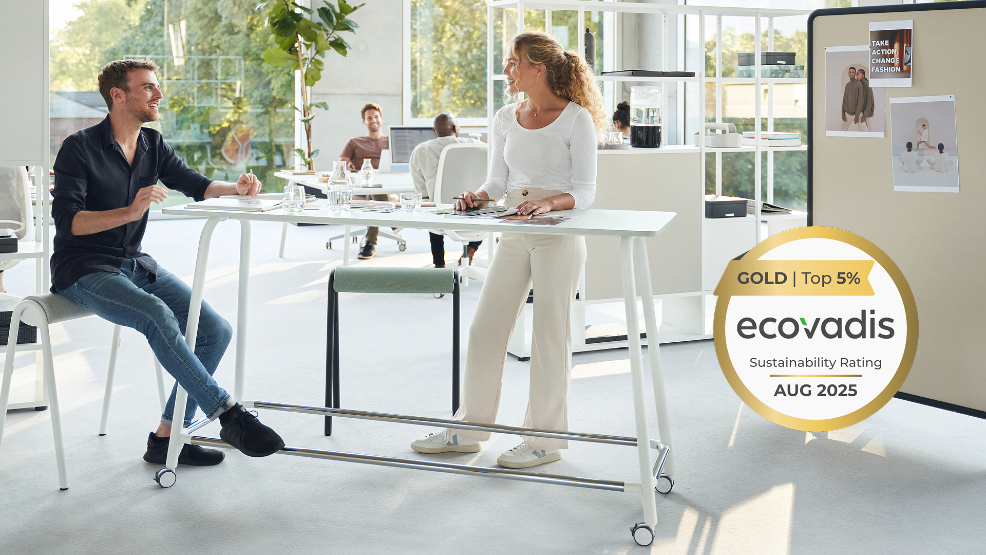Médaille d’or EcoVadis pour sa mise en pratique du développement durable : Sedus parmi les meilleures entreprises mondiales